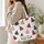 Vintage Christmas Trees and Stars for Cozy Holiday Gatherings and Winter Gifting Quilted Tote Bag - 3