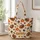 Turkey Pumpkin Football Autumn Holiday Gift for Thanksgiving Family Gatherings and Friends Quilted Tote Bag - 1