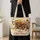 Autumn Tractor, Pumpkin and Sunflower Scene for Cozy Fall Farmhouse Gatherings Quilted Tote Bag - 4