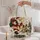 Vintage Santa Christmas Sweater Motif for Holiday Celebrations and Festive Winter Style Quilted Tote Bag - 5