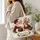 Santa and Reindeer Christmas Cheer for Festive Holiday Gatherings and Winter Gifting Quilted Tote Bag - 3