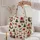 Christmas Gnome Holly And Evergreen Motifs For Festive Holiday Gift Giving For Her Quilted Tote Bag - 5