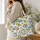 Mediterranean Lemon and Ceramic Motifs for Coastal Summer Getaways and Italian Style Quilted Tote Bag - 3