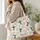 Hummingbird And Wildflower Motifs For Spring Outings And Nature Lover Gifts Quilted Tote Bag - 3