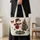 Buffalo Plaid Snowman and Christmas Tree for Cozy Holiday Gifting and Winter Cheer Quilted Tote Bag - 4