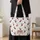 Christmas Wine Glasses With Santa Hats for Festive Holiday Party Celebrations Quilted Tote Bag - 4