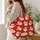 Santa Claus Holiday Sweater Style for Christmas Parties and Cozy Winter Celebrations Quilted Tote Bag - 3