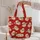 Santa Claus Holiday Sweater Style for Christmas Parties and Cozy Winter Celebrations Quilted Tote Bag - 5
