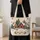 Snowy Christmas Village and Snowflakes for Cozy Holiday Winter Style Gift for Her Quilted Tote Bag - 4