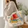 Apple Book Pencil School Supplies for Back to School Teacher Gifts Quilted Tote Bag - 3