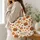Thanksgiving Turkey Pumpkin Football Autumn Harvest Gift for Cozy Fall Gatherings Quilted Tote Bag - 3