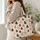 Retro Christmas Tree Sweater Motifs for Cozy Holiday Season Style and Festive Gifting Quilted Tote Bag - 3