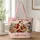 Vintage Santa Deer Snowman Christmas Scene for Holiday Cheer and Festive Giving for Her Quilted Tote Bag - 1