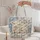 Blue Floral Lamb And Shepherd Verse Gift For Christian Women Of Faith And Easter Quilted Tote Bag - 5