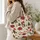 Christmas Gnomes, Poinsettias and Evergreen Trees for Cozy Holiday Gifting for Her Quilted Tote Bag - 3