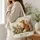 Woodland Fox and Moonlit Mushrooms for Cottagecore Nature Lovers and Gifts Quilted Tote Bag - 3