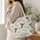 Hummingbird Wildflower Motif for Cottagecore Style, Spring Outings and Bird Lovers Quilted Tote Bag - 3