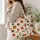 Candy Cane Holly Bell Christmas Motifs for Festive Holiday Gift Giving for Women Quilted Tote Bag - 3