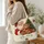 Vintage Santa Teddy Bear Christmas Scene for Festive Holiday Gifting Quilted Tote Bag - 3