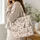 Paris Cafe and Eiffel Tower Scenes for French-Inspired Everyday Style, Gift for Her Quilted Tote Bag - 3