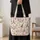 Paris Cafe and Eiffel Tower Scenes for French-Inspired Everyday Style, Gift for Her Quilted Tote Bag - 4