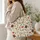Christian Cross, Bible And Heart Motifs For Church Days And Faithful Everyday Style Quilted Tote Bag - 3