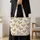 Antler Martini Cocktails with Gold Bows for Christmas Parties and Holiday Party Style Quilted Tote Bag - 4