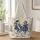 Blue Western Cowgirl Horseback Scene for Rodeo Days and Ranch Life Quilted Tote Bag - 1