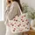Christmas Espresso Martini and Coffee Cocktail Motifs for Holiday Entertaining Gift for Her Quilted Tote Bag - 3