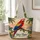 Scarlet Macaw and Palm Tree Sunset Scene for Tropical Getaways and Bird Lovers Quilted Tote Bag - 1
