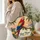 Scarlet Macaw and Palm Tree Sunset Scene for Tropical Getaways and Bird Lovers Quilted Tote Bag - 3