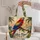 Scarlet Macaw and Palm Tree Sunset Scene for Tropical Getaways and Bird Lovers Quilted Tote Bag - 5