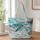 Sea Turtle Moonlit Shore Gift for Ocean Lovers, Beach Days, and Coastal Escapes Quilted Tote Bag - 1