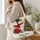 Festive Snowman, Christmas Tree and Wrapped Gifts for Cozy Winter Holiday Cheer for Her Quilted Tote Bag - 3