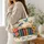 Open Book Wildflowers, Bluebird And Butterflies For Cozy Reading Nooks And Book Lovers Quilted Tote Bag - 3