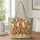 Five Cheerful Giraffes on a Safari Stroll for Wildlife Lovers and Nature-Inspired Days Quilted Tote Bag - 1