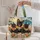 French Bulldog Trio in Hawaiian Paradise for Dog Lovers and Island Getaways Quilted Tote Bag - 5