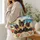 French Bulldog Trio in Hawaiian Paradise for Dog Lovers and Island Getaways Quilted Tote Bag - 3