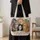 Four Realistic Cats with Floral Patchwork for Cat Lovers and Cozy Everyday Style Gift Quilted Tote Bag - 4