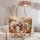 Bichon Frise Trio With Autumn Pumpkins for Cozy Fall Dog Lover Gifts Quilted Tote Bag - 5
