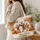Bichon Frise Trio With Autumn Pumpkins for Cozy Fall Dog Lover Gifts Quilted Tote Bag - 3