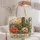 Cactus and Succulent Garden with Coral Blooms for Desert-Loving Women and Gardeners Quilted Tote Bag - 5