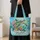 Sea Turtle Coral Reef Ocean Scene for Relaxed Coastal Beach Days and Ocean Lovers Quilted Tote Bag - 4