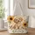 Maltipoo Puppy With Autumn Sunflowers for Cozy Fall Outings and Dog Lovers Quilted Tote Bag - 1