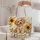 Maltipoo Puppy With Autumn Sunflowers for Cozy Fall Outings and Dog Lovers Quilted Tote Bag - 5