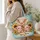 Three Piglets and Sunflowers for Farmhouse Country Living and Pig Lover Gifts for Women Quilted Tote Bag - 3