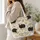 Black Sheep With Curly Fleece For Rustic Farmhouse Gifting And Sheep Lover Women Quilted Tote Bag - 3