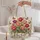 Colorful Tulip and Butterfly Garden for Spring Outings and Flower Lovers Quilted Tote Bag - 5