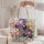 Vintage Iris Blooms for Garden Lovers and Springtime Gift Giving Quilted Tote Bag - 5