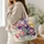 Vintage Iris Blooms for Garden Lovers and Springtime Gift Giving Quilted Tote Bag - 3